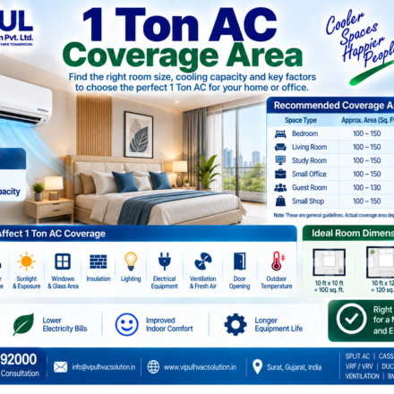 1 Ton AC Coverage Area