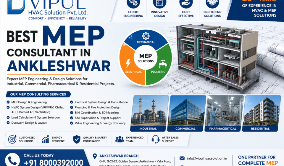 Best MEP Consultant in Ankleshwar