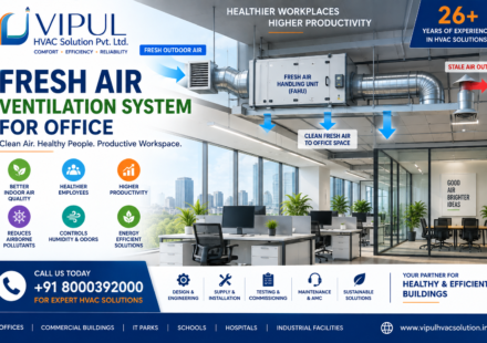 Fresh air ventilation system for office