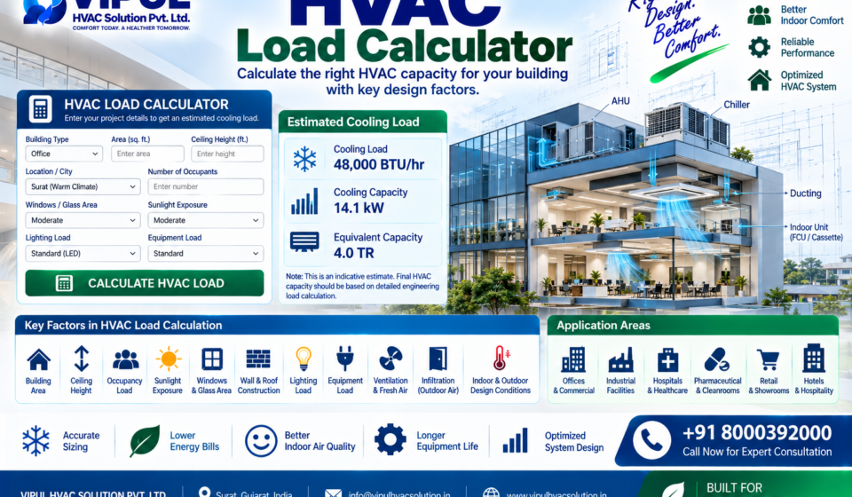 Hvac load calculator india