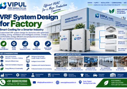 VRF System Design for Factory