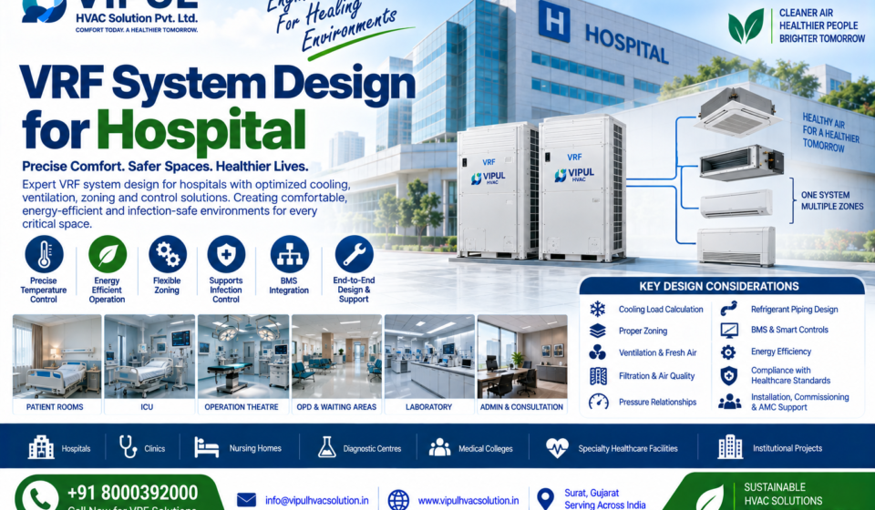 VRF System Design for Hospital