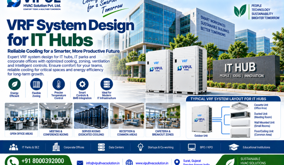 VRF System Design for IT Hubs