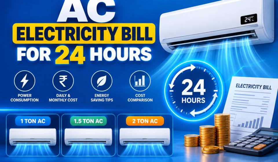AC Electricity Bill for 24 Hours