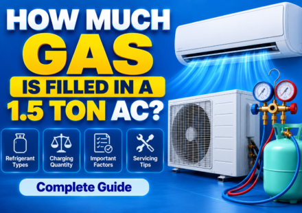 How Much Gas Is Filled in a 1.5 Ton AC?