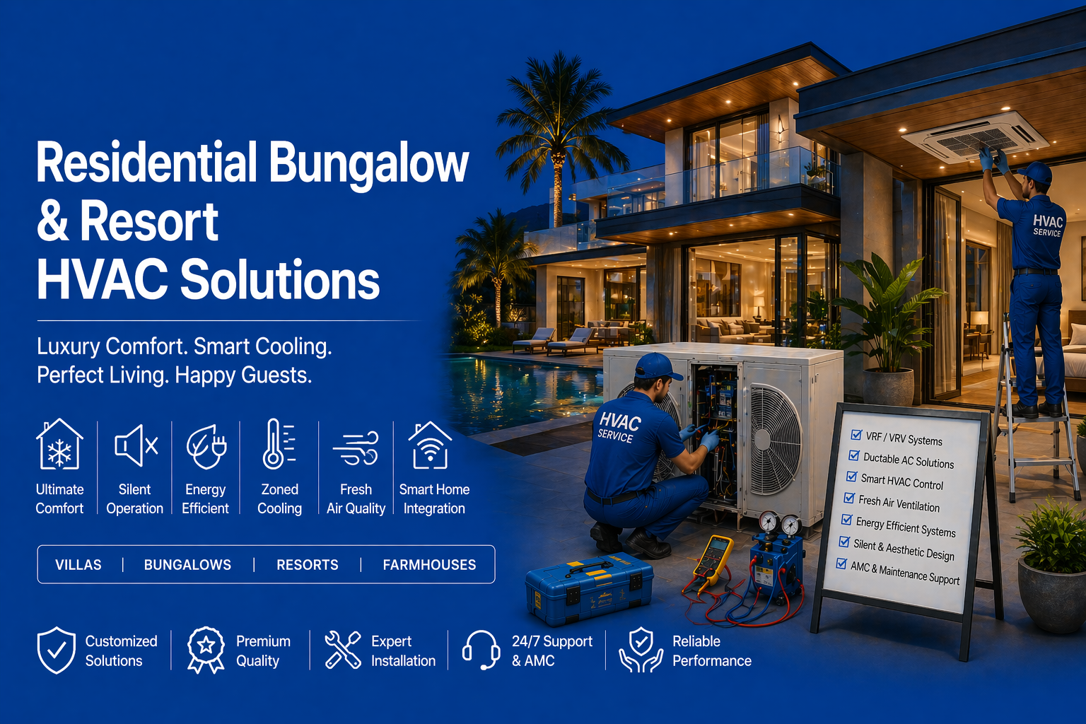 Residential Bungalow & Resort HVAC Solutions