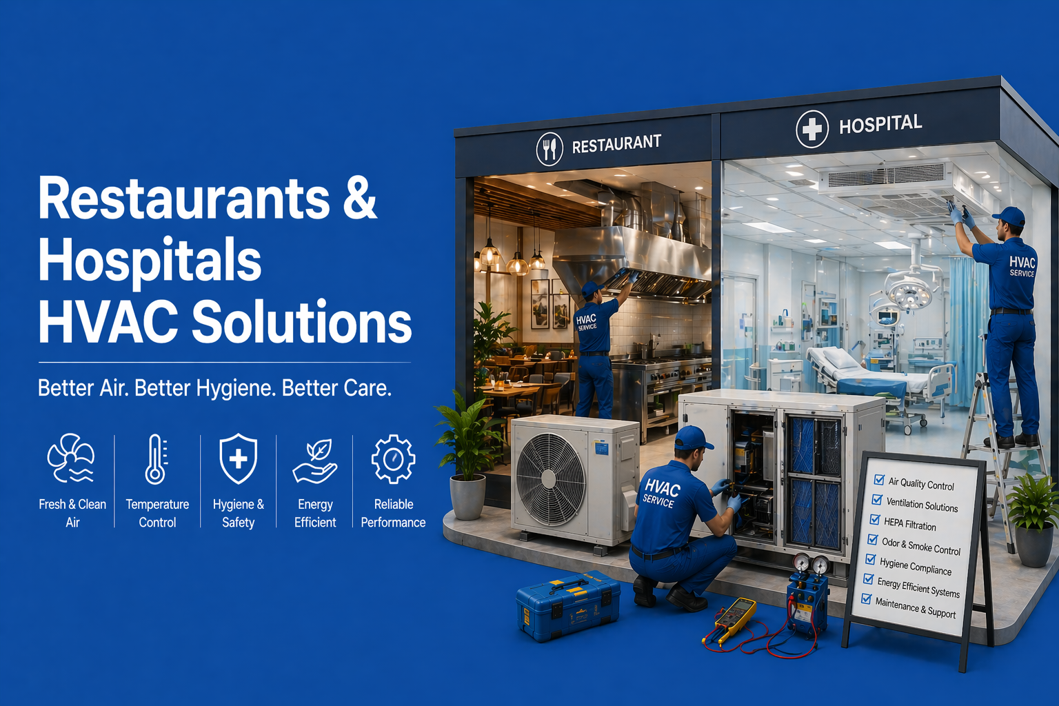 Restaurants & Hospitals HVAC Solutions