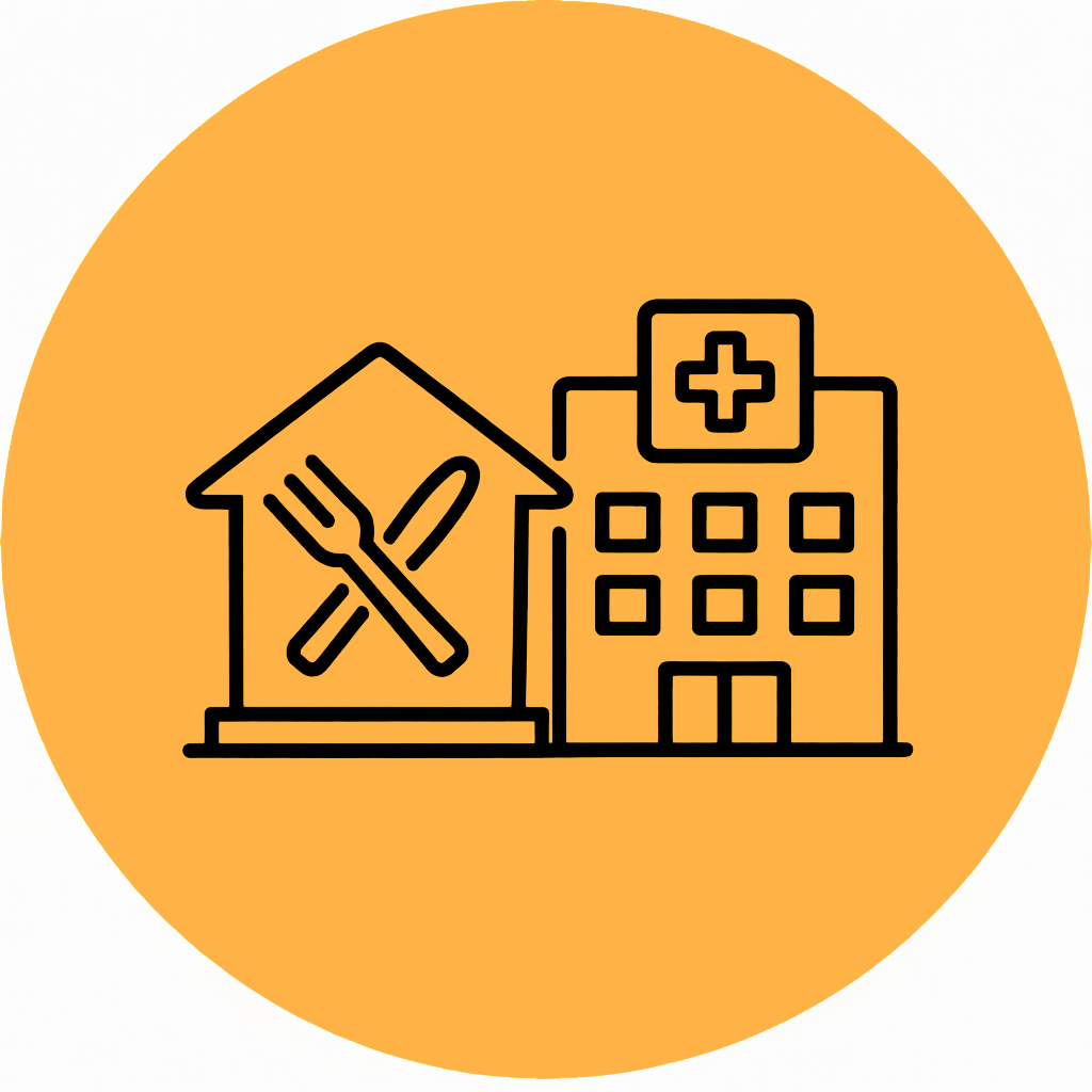 Restaurants & Hospitals