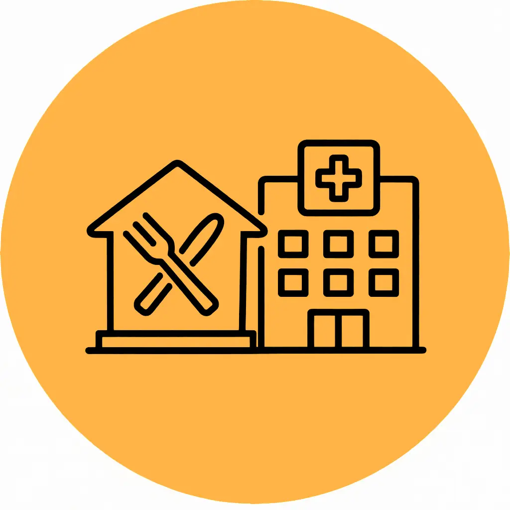 Restaurants & Hospitals